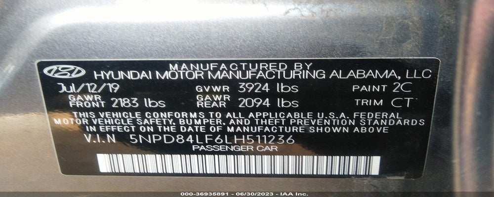 5NPD84LF6LH511236 2020 HYUNDAI ELANTRA photo no. 9