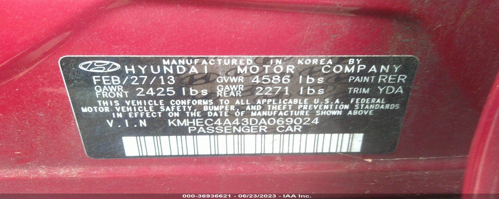 KMHEC4A43DA069024 2013 HYUNDAI SONATA HYBRID photo no. 9