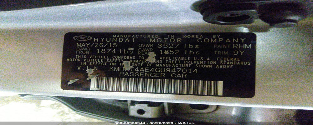 KMHCT4AE4GU947014 2016 HYUNDAI ACCENT photo no. 9