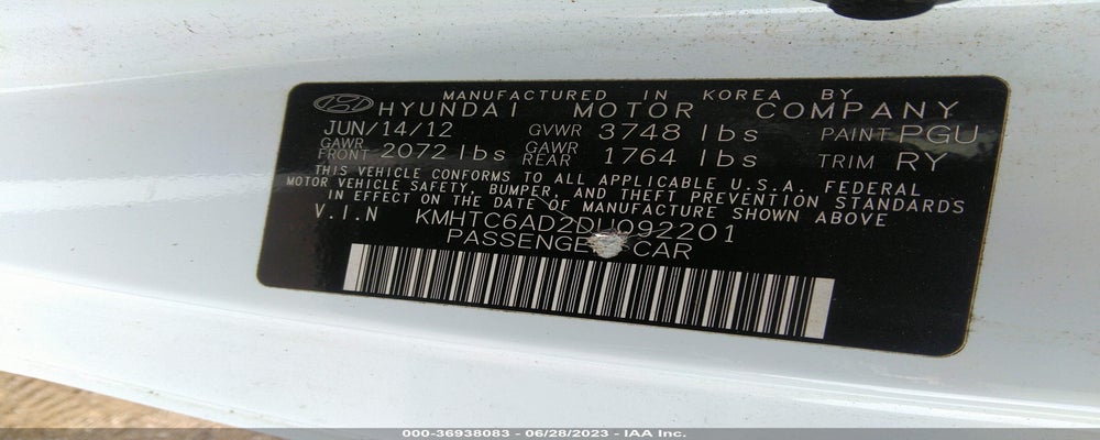 KMHTC6AD2DU092201 2013 HYUNDAI VELOSTER photo no. 9