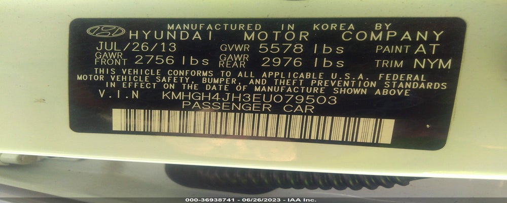 KMHGH4JH3EU079503 2014 HYUNDAI EQUUS photo no. 9