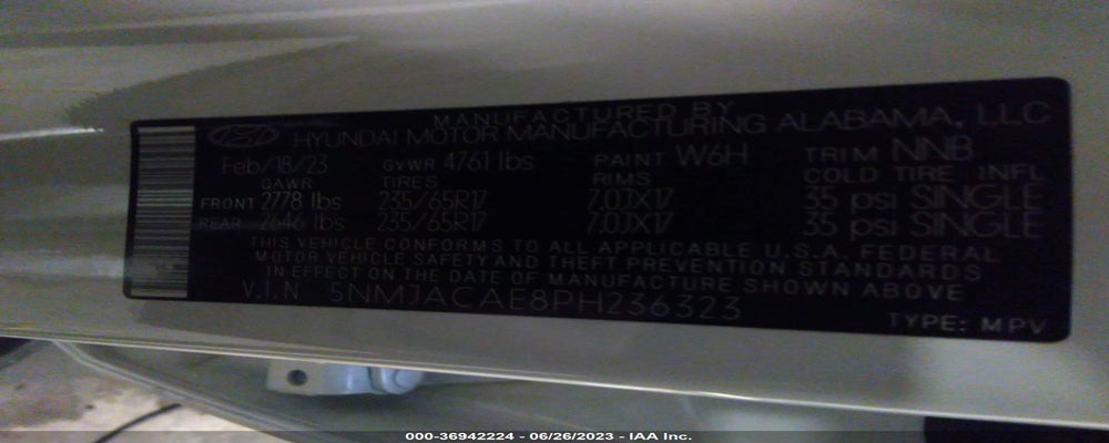 5NMJACAE8PH236323 2023 HYUNDAI TUCSON photo no. 9