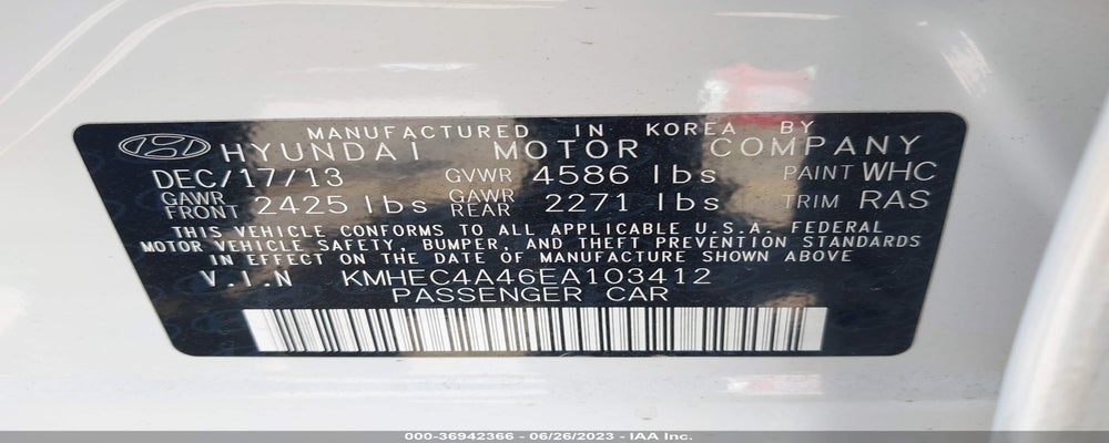 KMHEC4A46EA103412 2014 HYUNDAI SONATA HYBRID photo no. 9