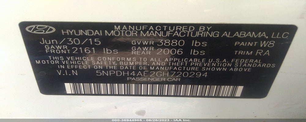 5NPDH4AE2GH720294 2016 HYUNDAI ELANTRA photo no. 9