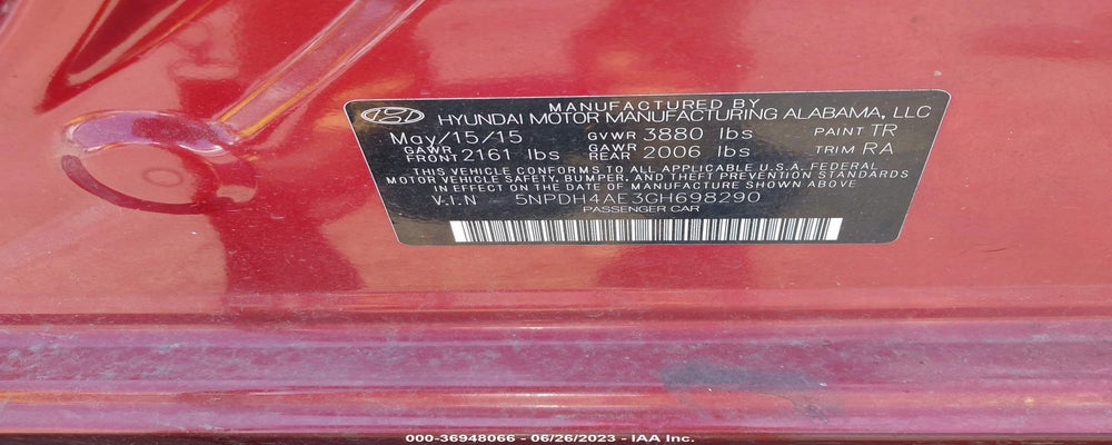 5NPDH4AE3GH698290 2016 HYUNDAI ELANTRA photo no. 9