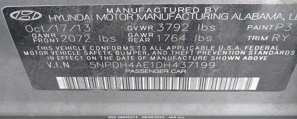 5NPDH4AE1DH437199 2013 HYUNDAI ELANTRA photo no. 9