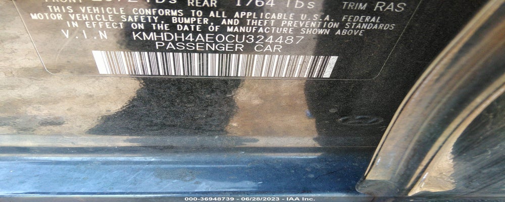 KMHDH4AE0CU324487 2012 HYUNDAI ELANTRA photo no. 9