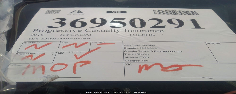KM8J33A41GU182904 2016 HYUNDAI TUCSON photo no. 7