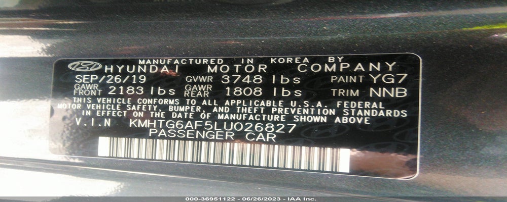 KMHTG6AF5LU026827 2020 HYUNDAI VELOSTER photo no. 9