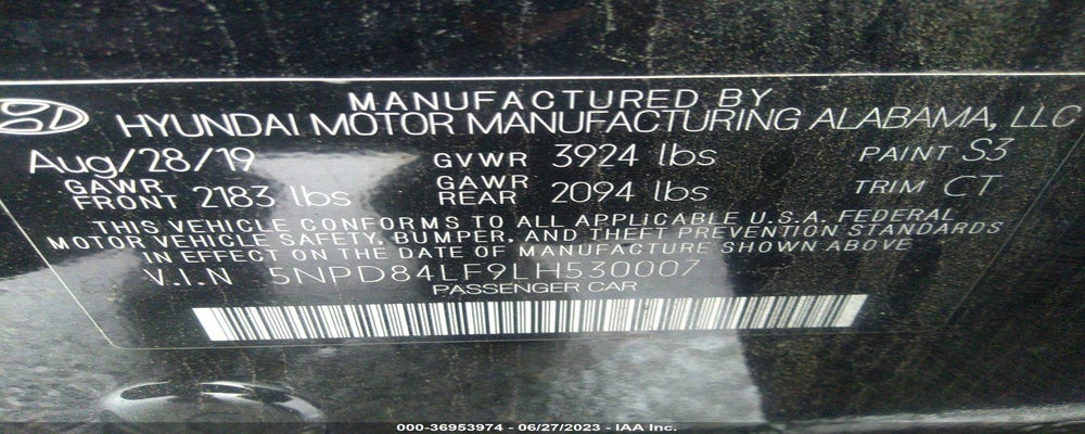 5NPD84LF9LH530007 2020 HYUNDAI ELANTRA photo no. 9