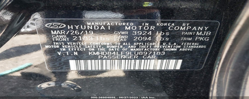 KMHD84LF9LU897183 2020 HYUNDAI ELANTRA photo no. 9