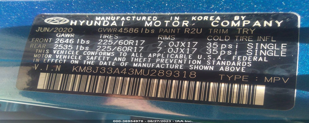 KM8J33A43MU289318 2021 HYUNDAI TUCSON photo no. 9