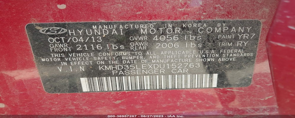 KMHD35LEXDU152763 2013 HYUNDAI ELANTRA GT photo no. 9