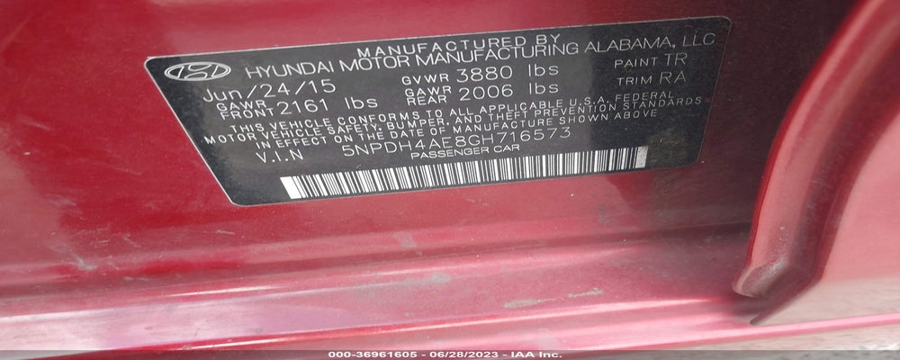 5NPDH4AE8GH716573 2016 HYUNDAI ELANTRA photo no. 9