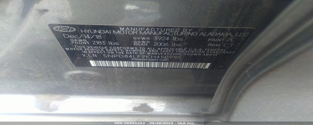 5NPD84LF9KH450995 2019 HYUNDAI ELANTRA photo no. 9