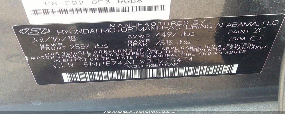 5NPE24AFXJH725474 2018 HYUNDAI SONATA photo no. 9