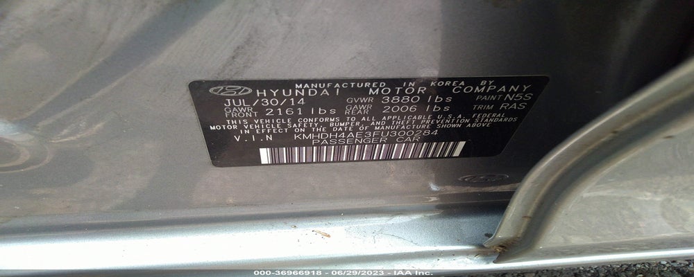 KMHDH4AE3FU300284 2015 HYUNDAI ELANTRA photo no. 9