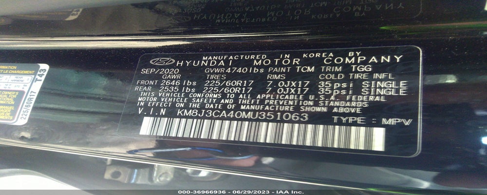 KM8J3CA40MU351063 2021 HYUNDAI TUCSON photo no. 9