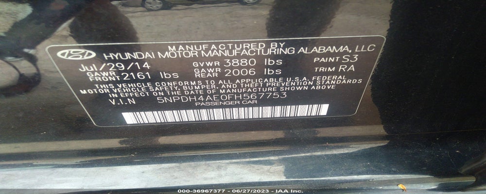 5NPDH4AE0FH567753 2015 HYUNDAI ELANTRA photo no. 9