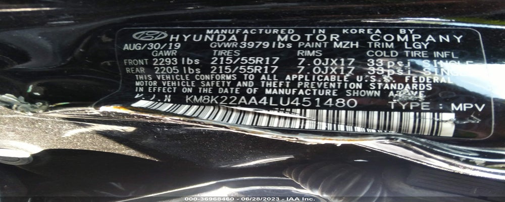 KM8K22AA4LU451480 2020 HYUNDAI KONA photo no. 9