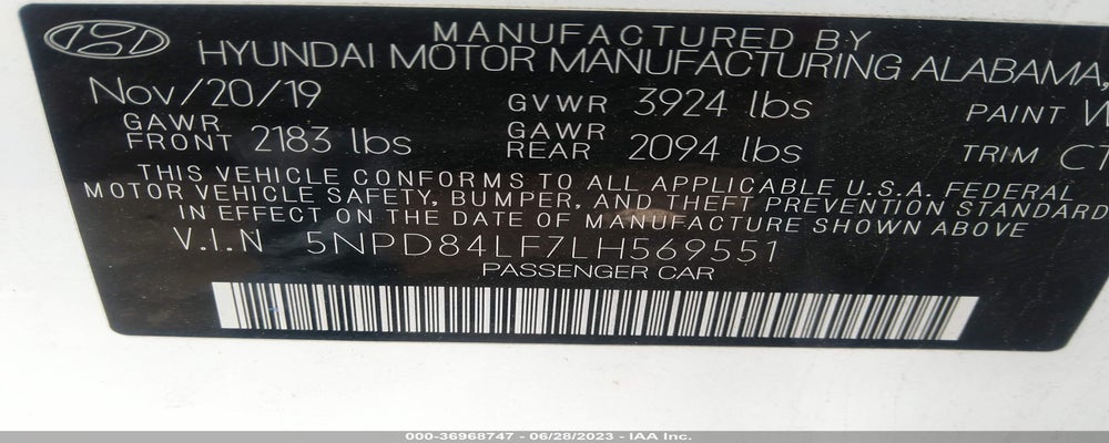 5NPD84LF7LH569551 2020 HYUNDAI ELANTRA photo no. 9