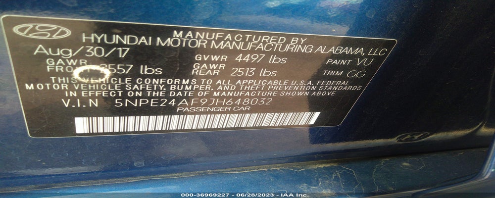 5NPE24AF9JH648032 2018 HYUNDAI SONATA photo no. 9