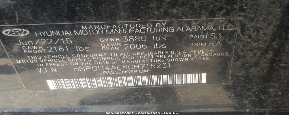 5NPDH4AE8GH715231 2016 HYUNDAI ELANTRA photo no. 9