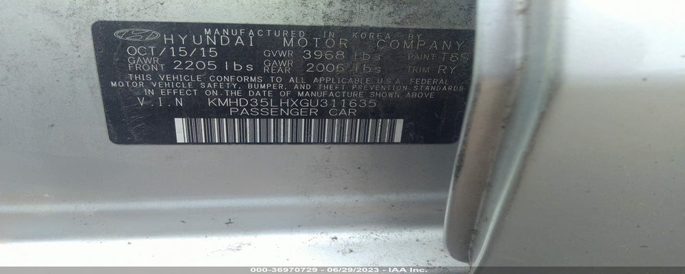 KMHD35LHXGU311635 2016 HYUNDAI ELANTRA GT photo no. 9