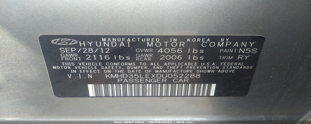 KMHD35LEXDU052288 2013 HYUNDAI ELANTRA GT photo no. 9