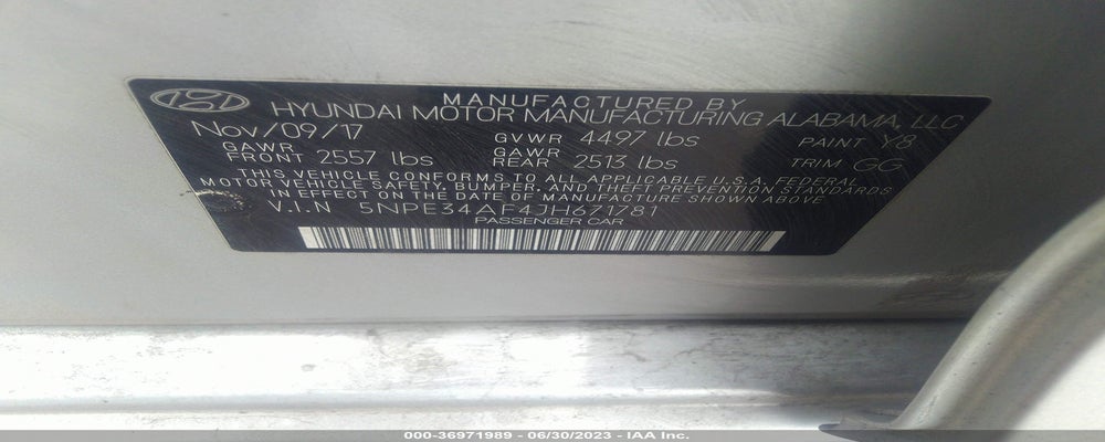5NPE34AF4JH671781 2018 HYUNDAI SONATA photo no. 9