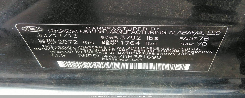 5NPDH4AE7DH381690 2013 HYUNDAI ELANTRA photo no. 9