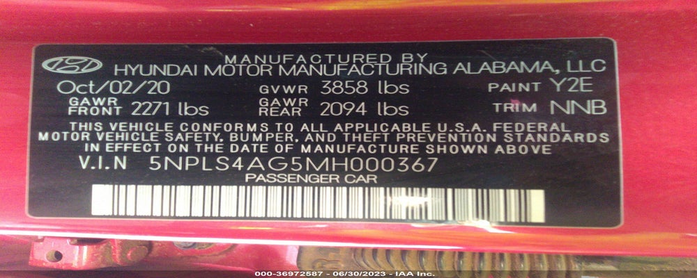 5NPLS4AG5MH000367 2021 HYUNDAI ELANTRA photo no. 9