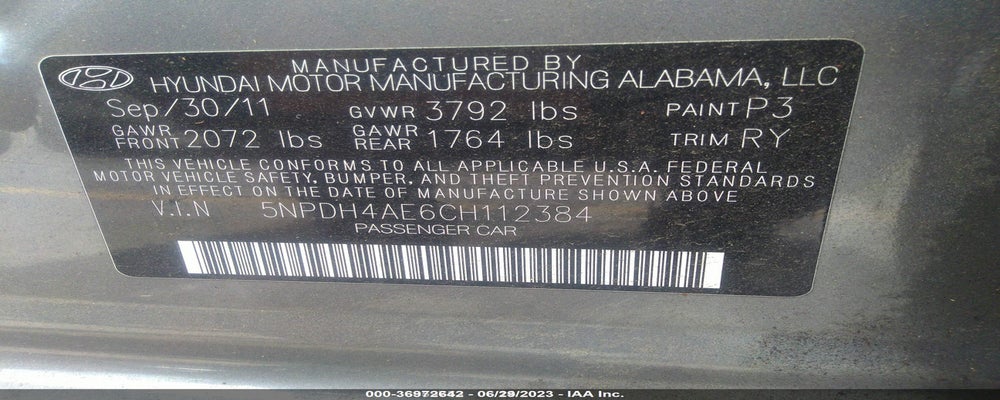 5NPDH4AE6CH112384 2012 HYUNDAI ELANTRA photo no. 9