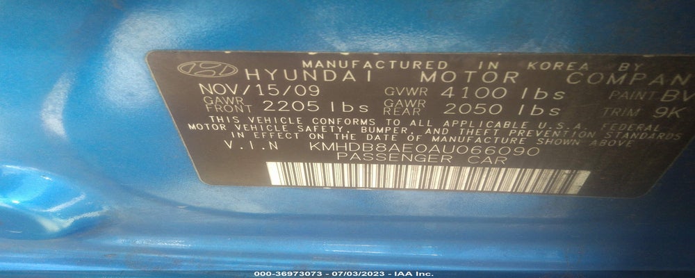 KMHDB8AE0AU066090 2010 HYUNDAI ELANTRA TOURING photo no. 9