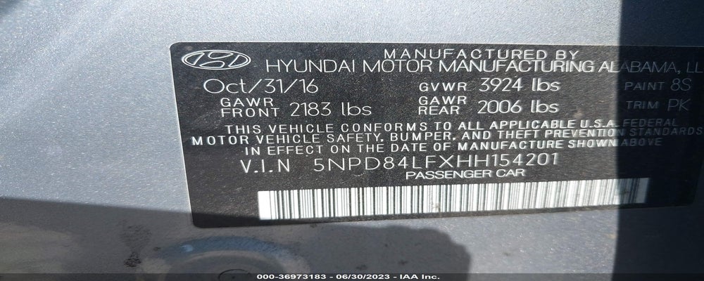5NPD84LFXHH154201 2017 HYUNDAI ELANTRA photo no. 9