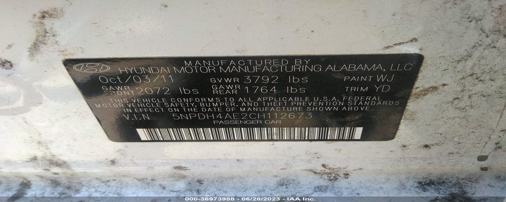 5NPDH4AE2CH112673 2012 HYUNDAI ELANTRA photo no. 9