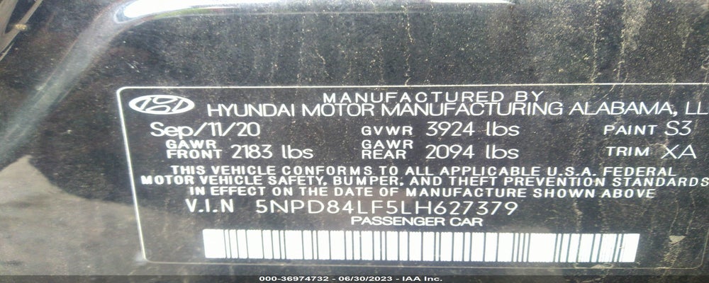 5NPD84LF5LH627379 2020 HYUNDAI ELANTRA photo no. 9