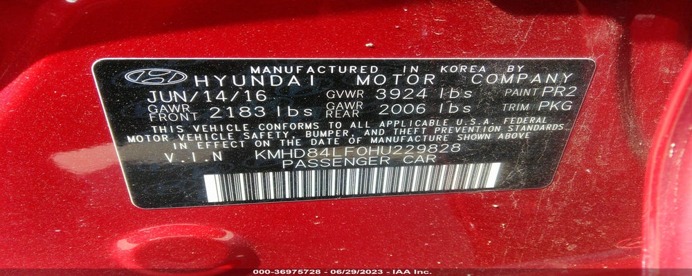 KMHD84LF0HU229828 2017 HYUNDAI ELANTRA photo no. 9