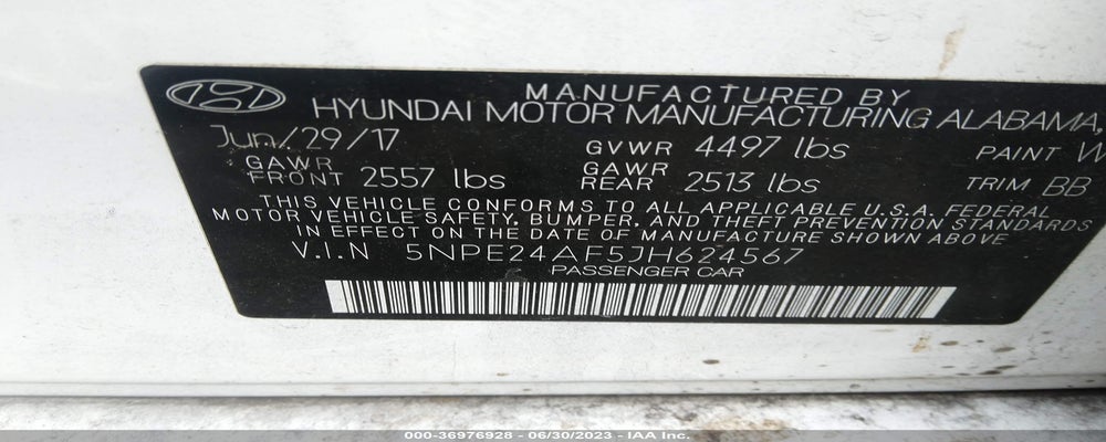 5NPE24AF5JH624567 2018 HYUNDAI SONATA photo no. 9