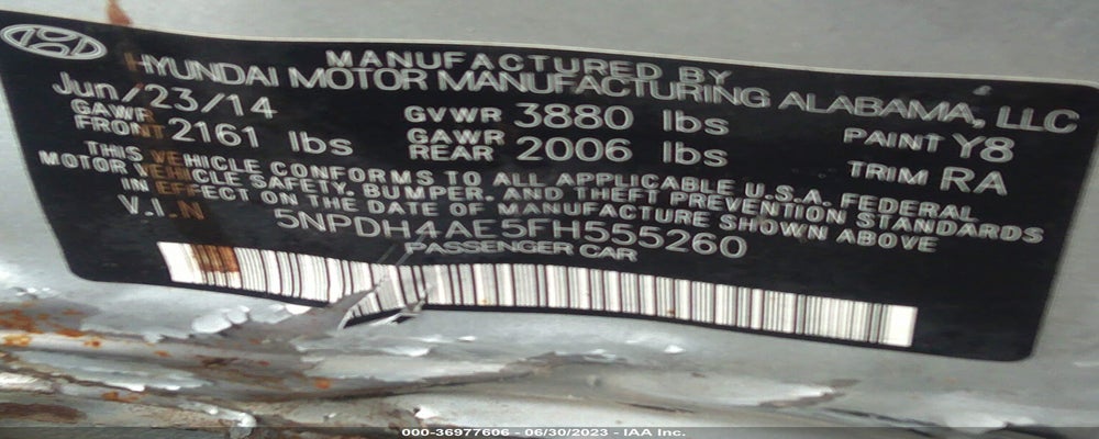 5NPDH4AE5FH555260 2015 HYUNDAI ELANTRA photo no. 9