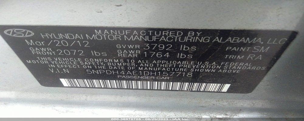 5NPDH4AE1DH157718 2013 HYUNDAI ELANTRA photo no. 9