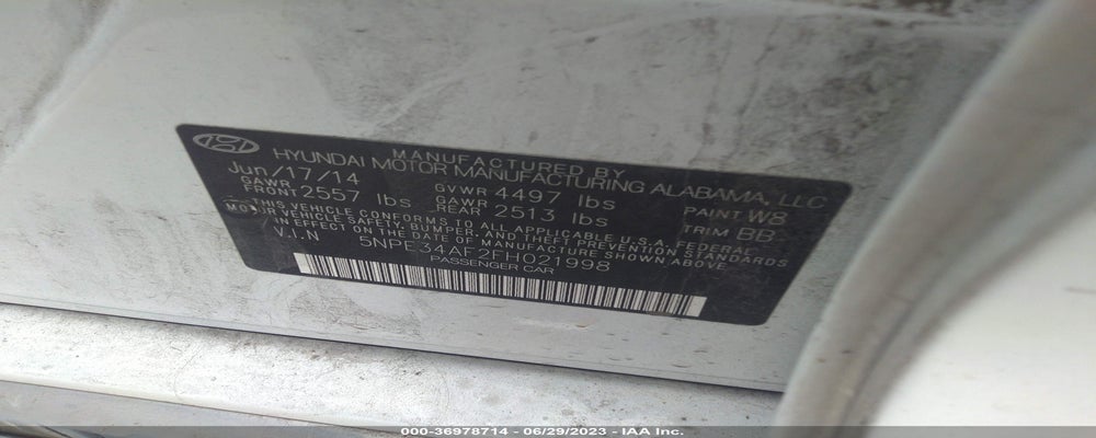 5NPE34AF2FH021998 2015 HYUNDAI SONATA photo no. 9