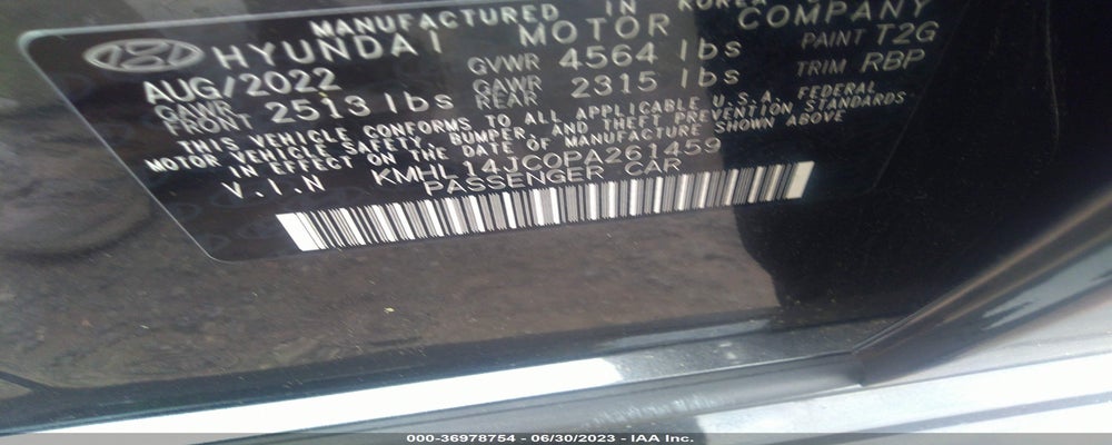KMHL14JC0PA261459 2023 HYUNDAI SONATA photo no. 9