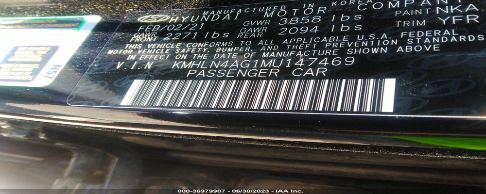 KMHLN4AG1MU147469 2021 HYUNDAI ELANTRA photo no. 9