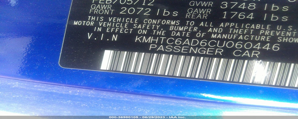 KMHTC6AD6CU060446 2012 HYUNDAI VELOSTER photo no. 9