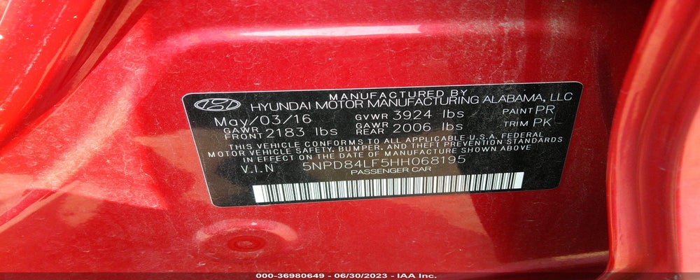 5NPD84LF5HH068195 2017 HYUNDAI ELANTRA photo no. 9