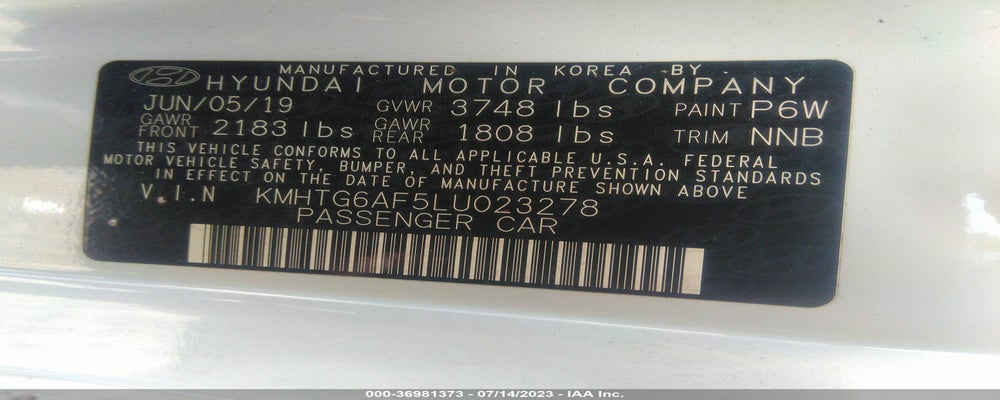 KMHTG6AF5LU023278 2020 HYUNDAI VELOSTER photo no. 9