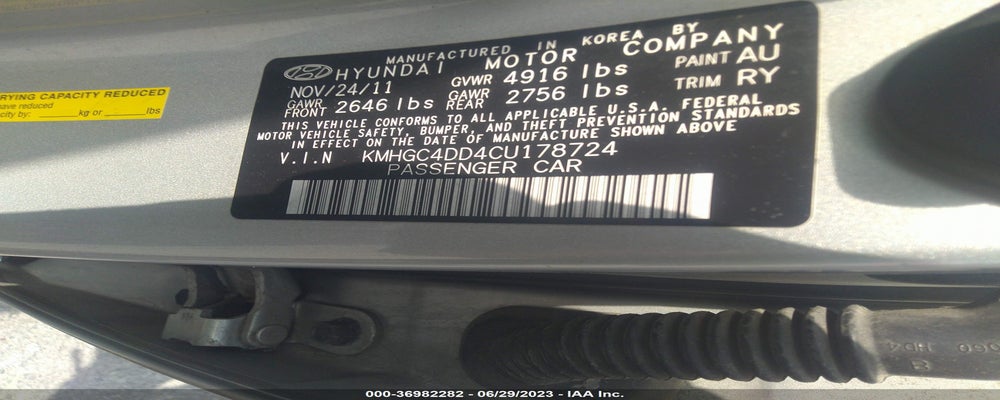 KMHGC4DD4CU178724 2012 HYUNDAI GENESIS photo no. 9