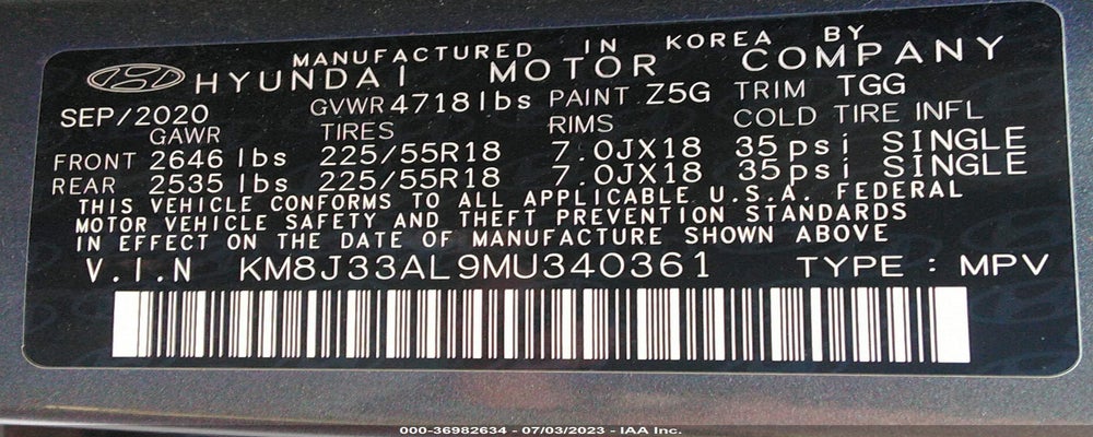 KM8J33AL9MU340361 2021 HYUNDAI TUCSON photo no. 9