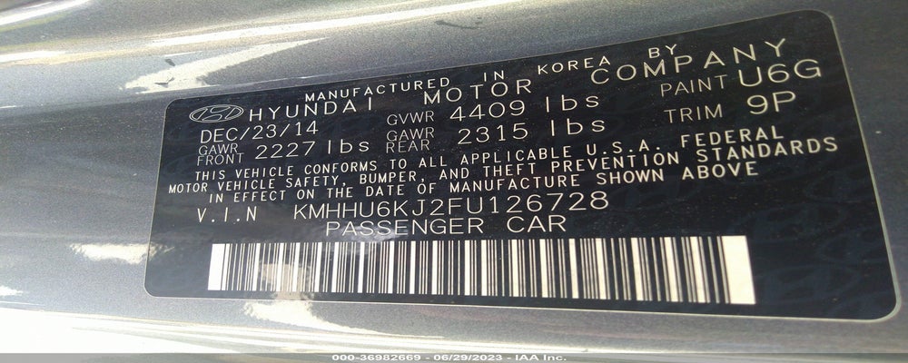 KMHHU6KJ2FU126728 2015 HYUNDAI GENESIS COUPE photo no. 9